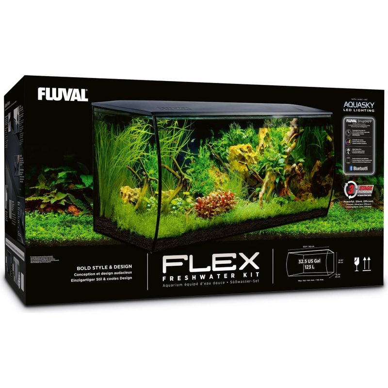 Fluval Flex akvarium sett 123liter