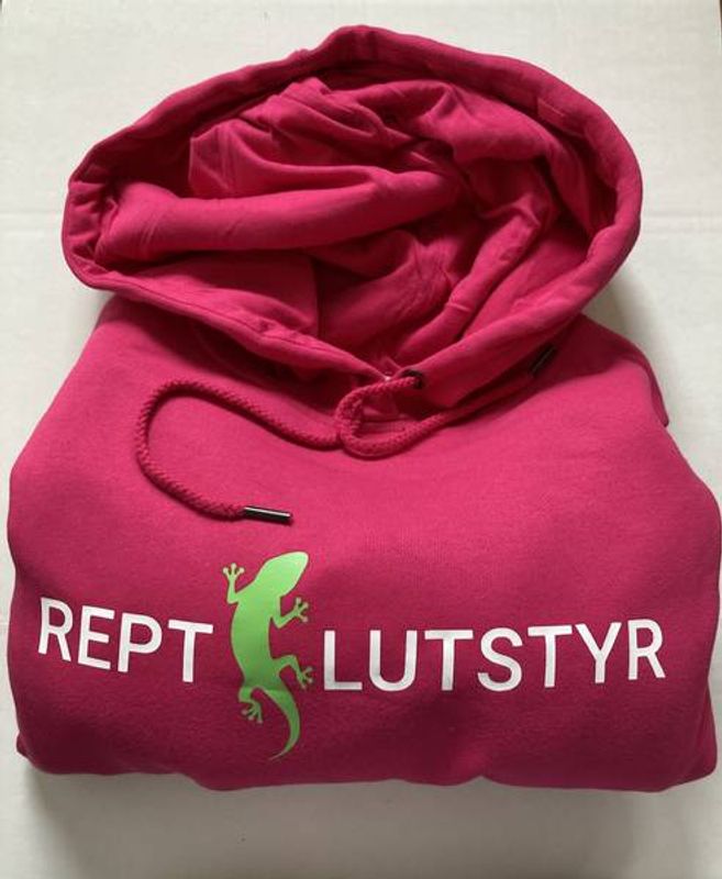 Rosa Reptilutstyr hettegenser S