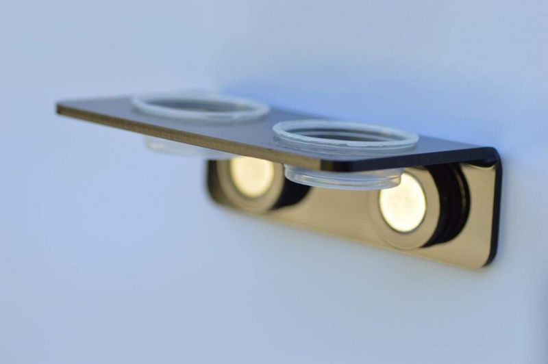 MAGNETIC GECKO LEDGE S SVART