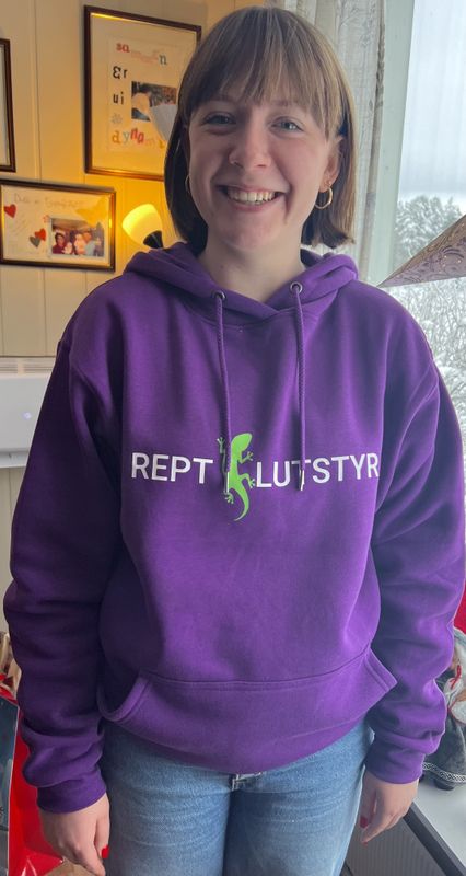 Reptilutstyr hettegenser Lilla
