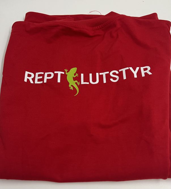 Hovedbilde Reptilutstyr T-skjorte med logo foran/bak Rød