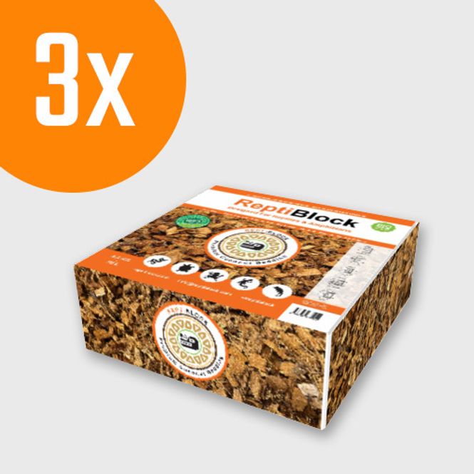 Hovedbilde Reptiblock  3x 4.5kg (KOKOS HUSK)