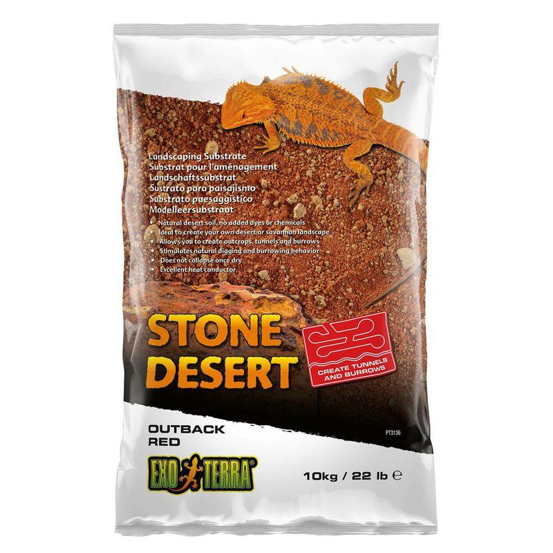 Exo terra stone dessert 10kg rød